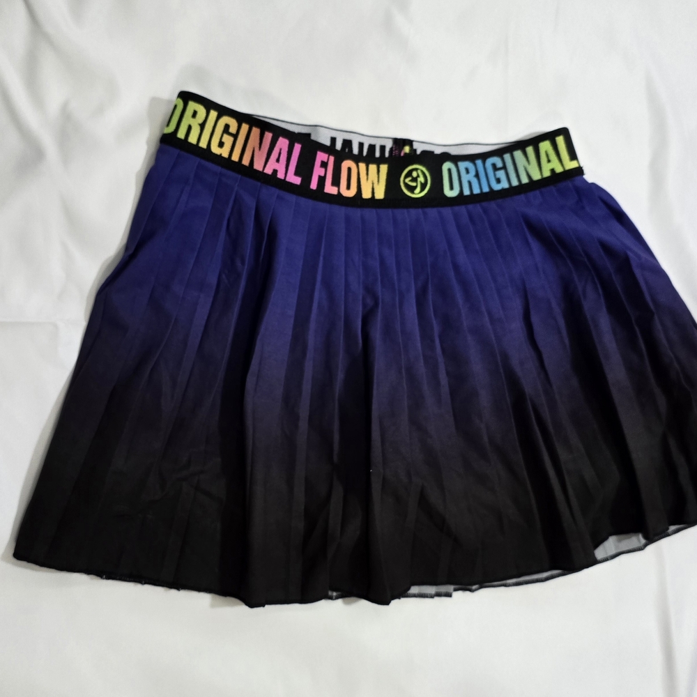 Zumba Fitness Black and Blue Mini Skort